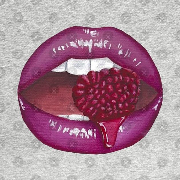 raspberry lips by SunnyAngst